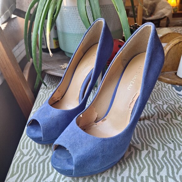 Platform Peep Toe Pumps - Picture 2 of 10